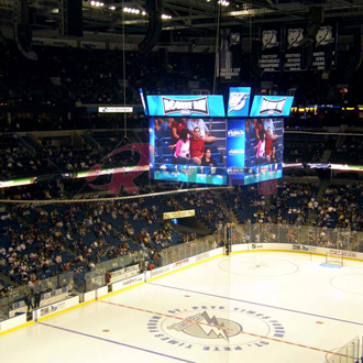 Funnel-shaped LED Display for Basketball Stadium